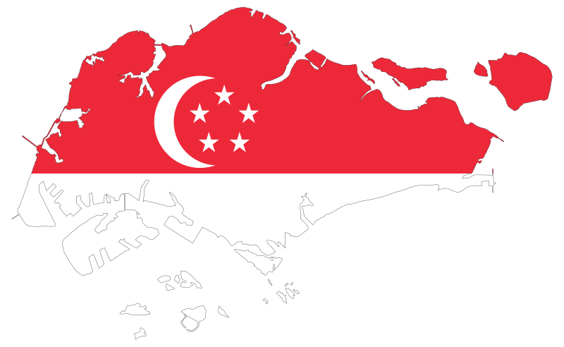 Map of Singapore — the host nation